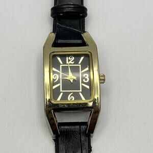 Gold black watch